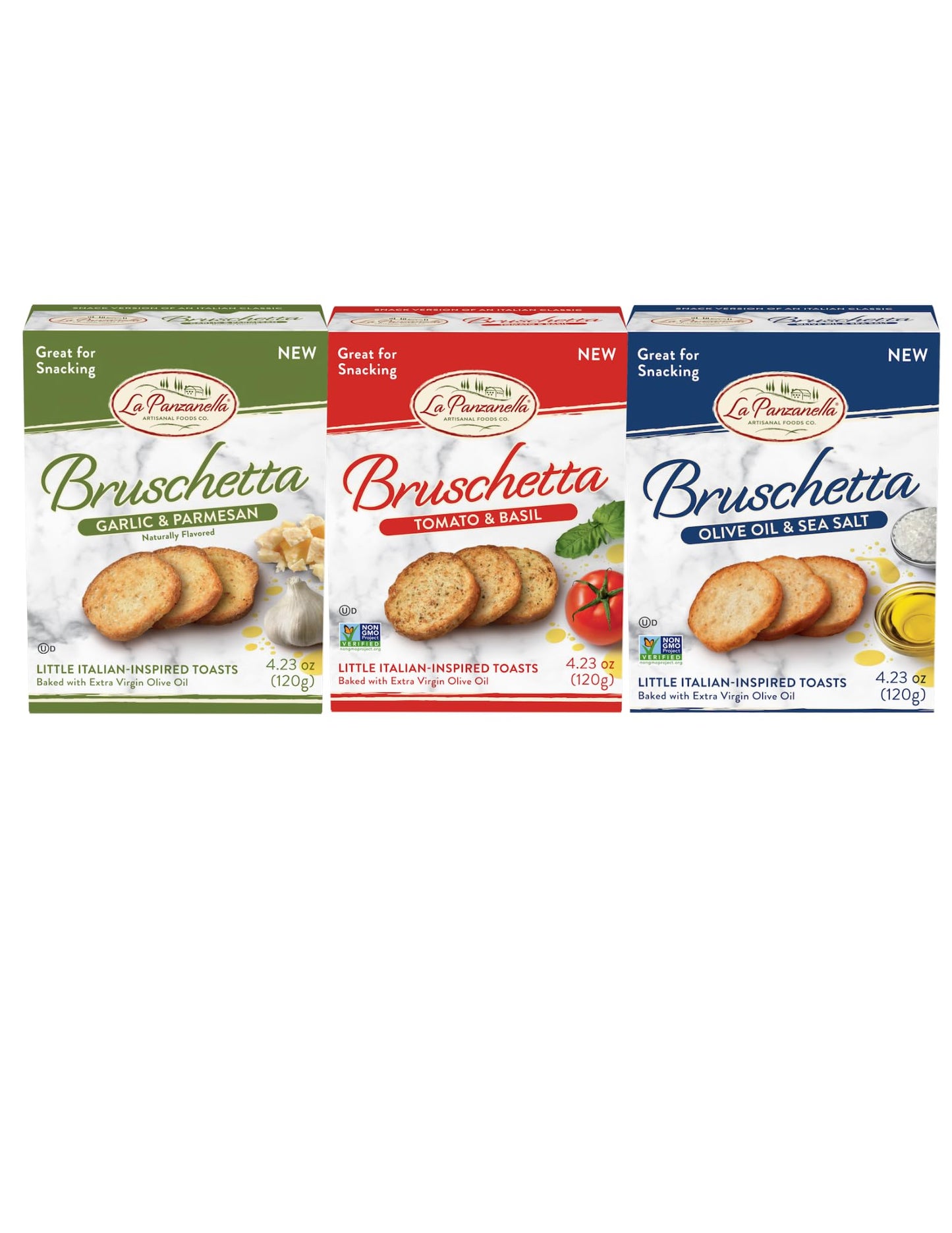 KOKOBUNCH Bruschetta Toast  ers, Vegan Chips, 4.23oz, 3-Pack Variety