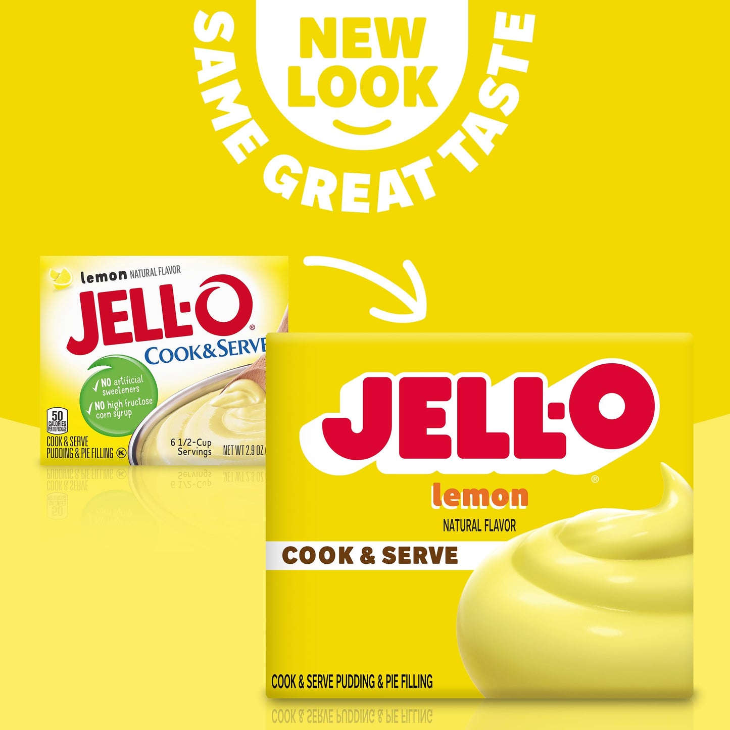 Jell-o Cook & Serve Pudding & Pie Filling Lemon Flavor 2.9 Oz (Pack of 12)