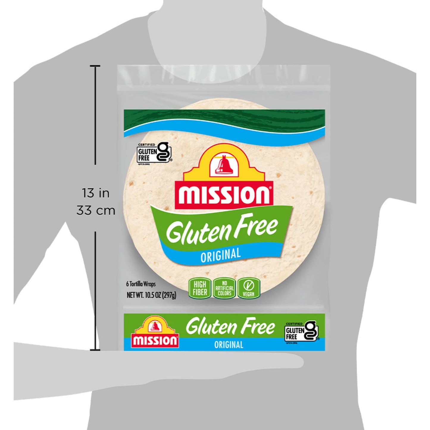 Mission Gluten Free Soft Taco Tortillas, 6 Count, High Fiber, Trans Fat Free
