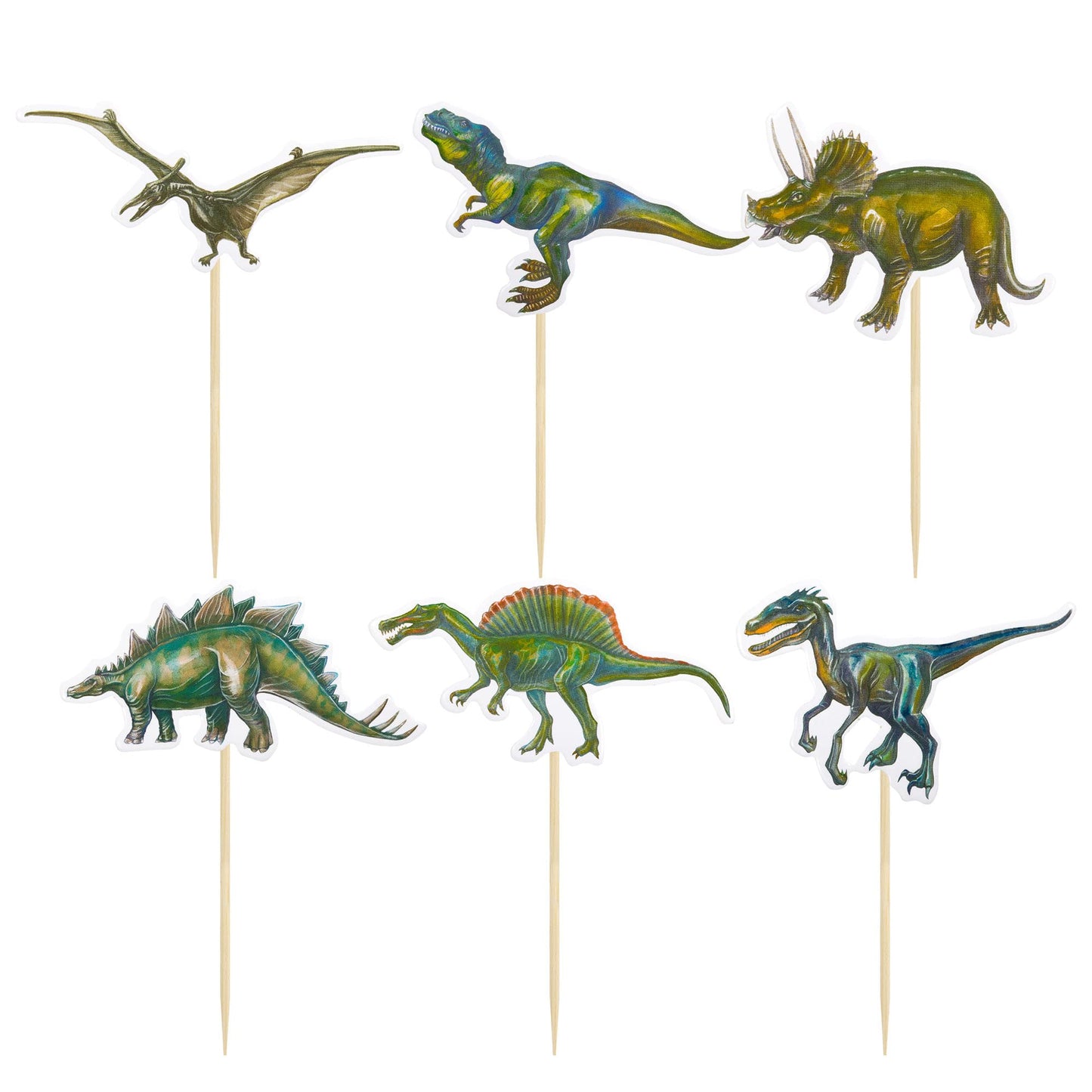 Gyufise 36 Pack Dinosaur Cupcake Toppers Roar Dinosaur Cupcake Picks Dino Theme Baby Shower Kids Birthday Party Cake Decorations