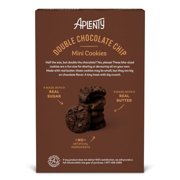 Aplenty, Double Chocolate Chip Mini Cookies, 8 Oz