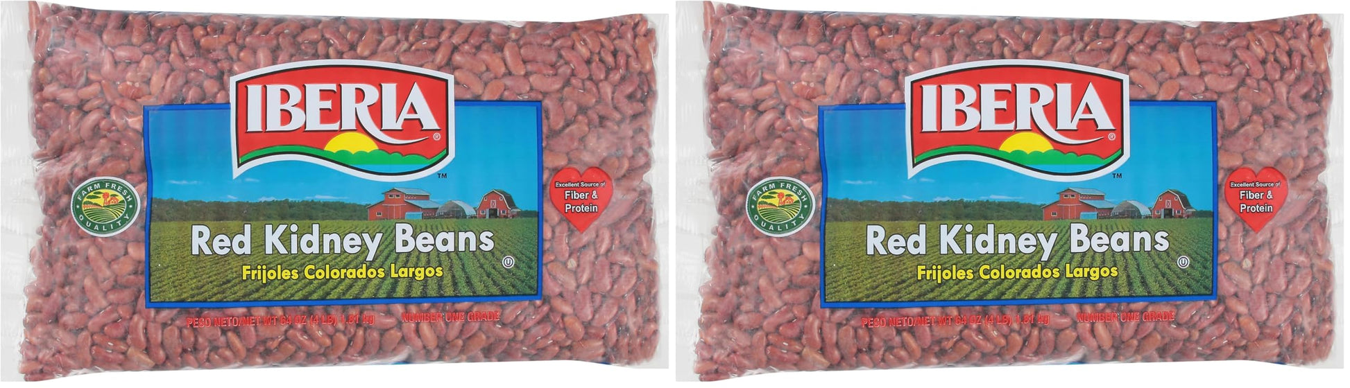 Iberia Red Kidney Beans, 4 Lb. (Pack of 2)