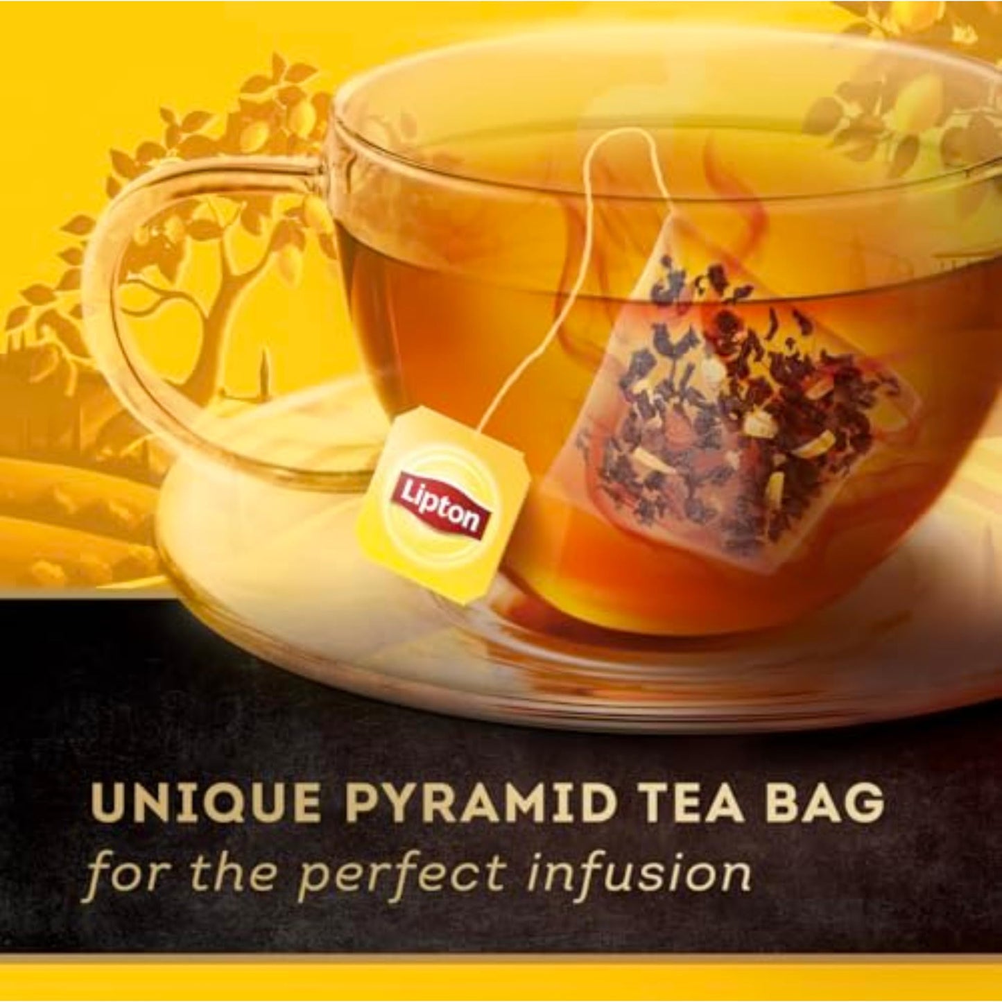 Lipton Black Tea Lemon Pyramid Tea Bags, Flavored, 80 Tea Bags (20ct - Pack of 4)
