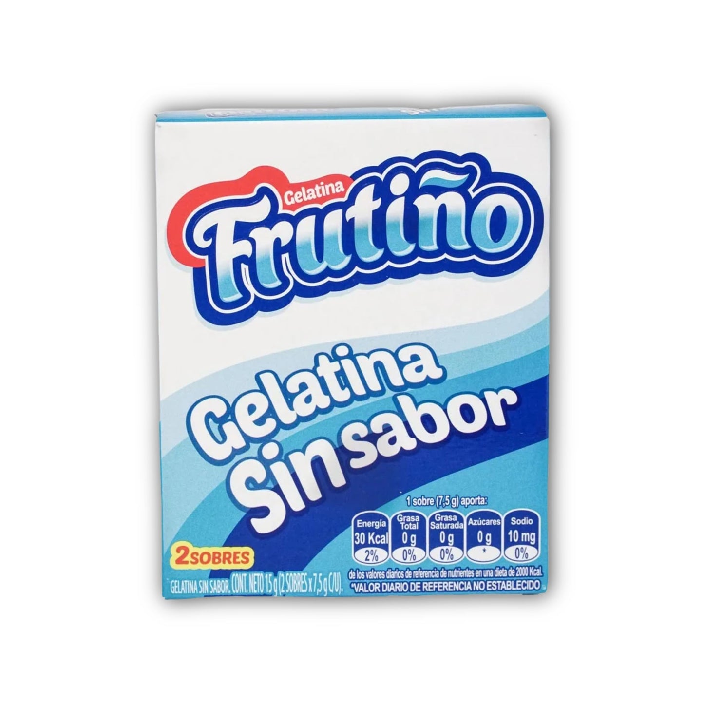Generic Frutio Gelatina Sin Sabor - 2 Paquete Por 2 Sobres (15 Grams) - Despensa Colombiana