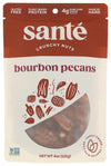 Sante Bourbon Pecans, Plant-Based Protein, Kosher, Gluten Free, Non-GMO, 4 OZ (Pack of 6)