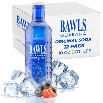 BAWLS Guarana Original, BAWLS Guarana Drink, Guarana Soda, Guarana Fueled Soda for Energy, High Energy Caffeinated Drink, 10oz 1