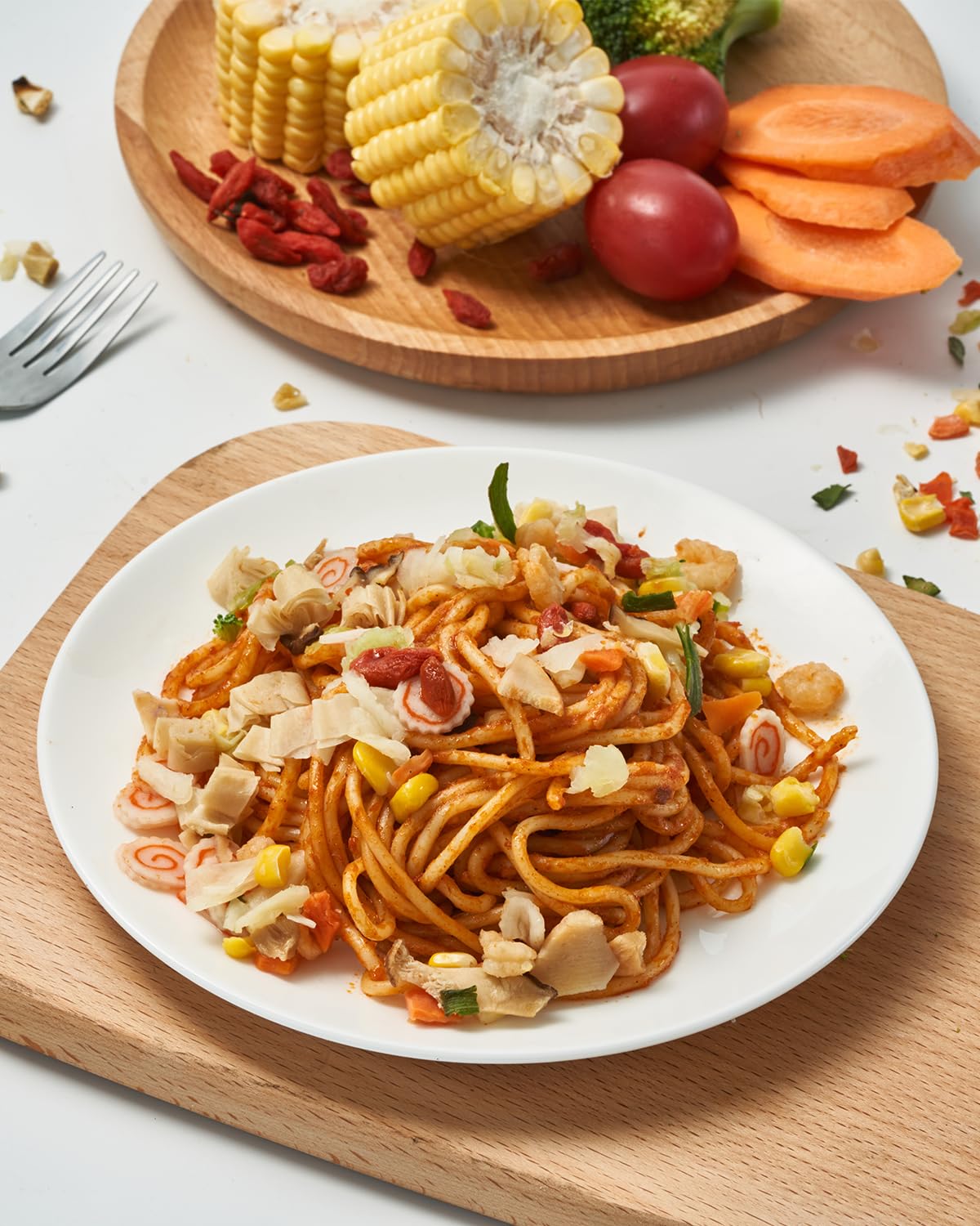 Ramen Toppings Seafood Mix 14Oz, 11 Ingredients Blend With Added Superfood Goji, Dried Ramen Toppings For Ramen Noodles, Non-Gmo