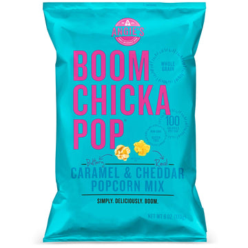 Angies BOOMCHICKAPOP Caramel & Cheddar Popcorn Mix, 6 oz. (Pack of 12)