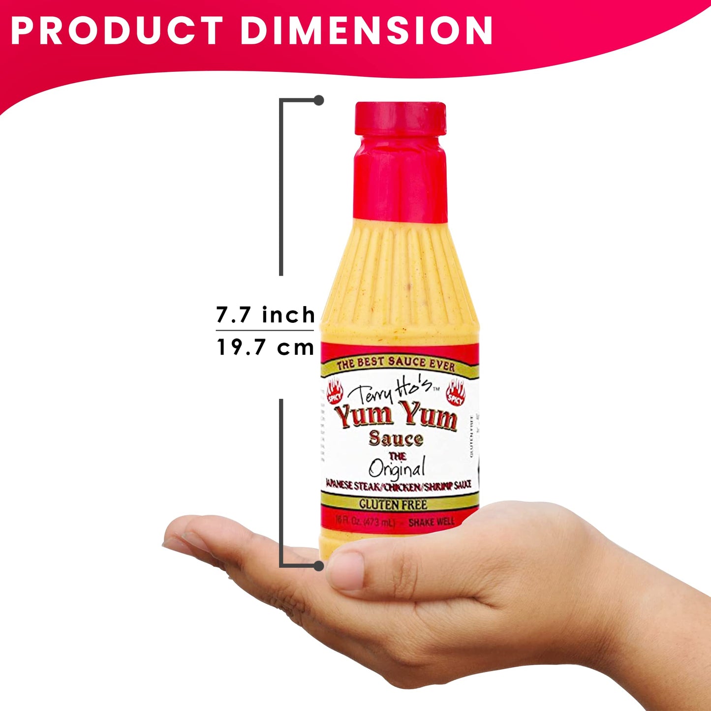 Terry Ho'S Yum Yum Spicy Sauce 16 Oz - Sweet And Tangy Japanese Sauce For Dipping, Marinades, And Dressings - Perfect For Differ