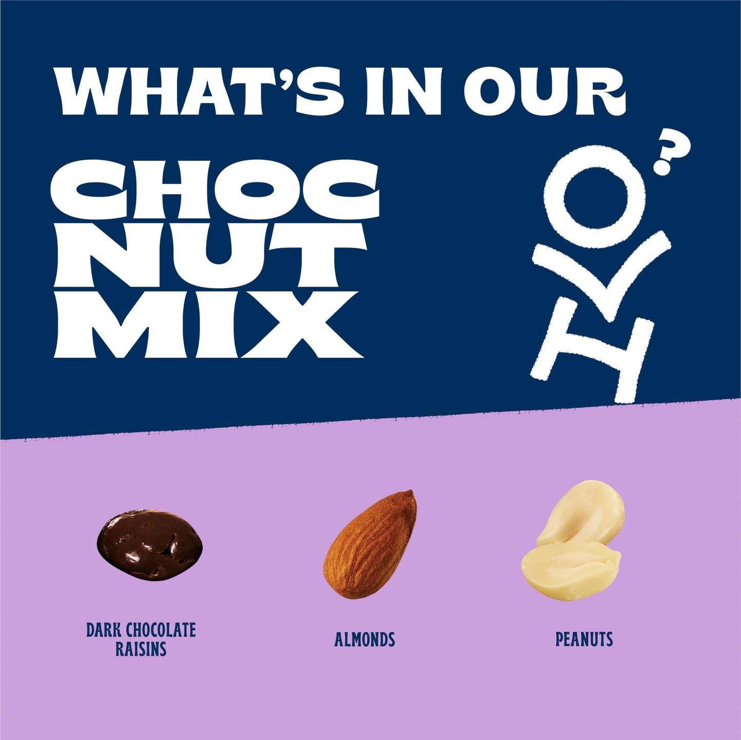 Orchard Valley Harvest Choc Nut Mix Multipack, 1 Oz (Pack Of 8), Dark Chocolate Raisins, Almonds & Peanuts, Gluten Free, Reseala
