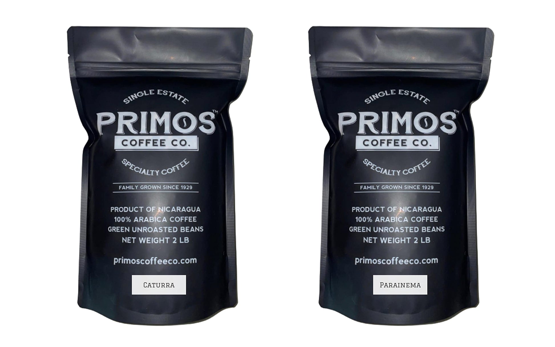 Primos Coffee Co. Unroasted Green Coffee Beans, Specialty Grade, 4 Lb, Single Origin from Nicaraguan Estate, Direct Trade