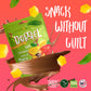 Dorrel - Belgian Dark Chocolate Covered Mango Slices, High Energy Vegan Choco Snack, Delicious, Kosher & Non-Gmo, Pack Of 1 Dark
