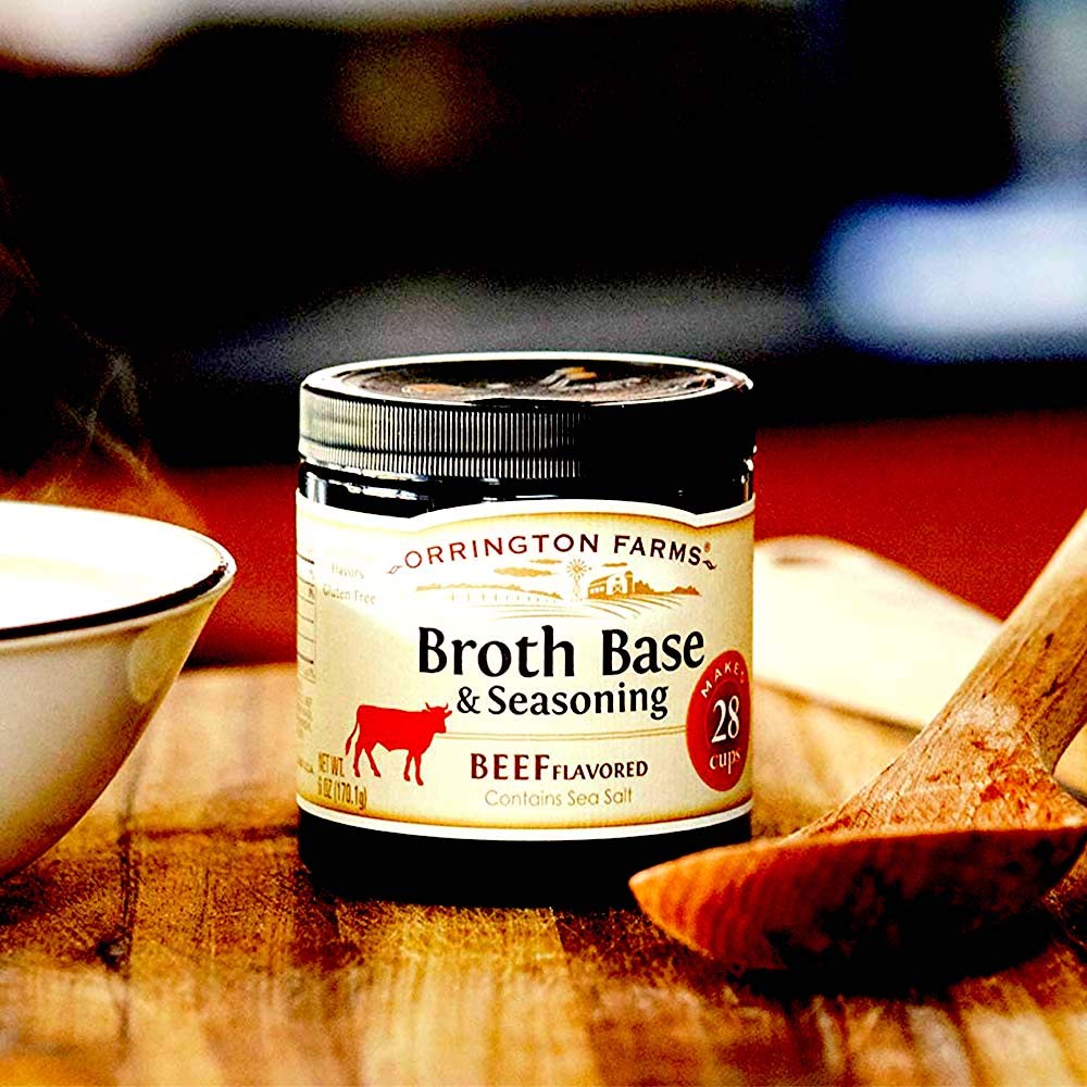 Broth Base & Seasoning, Beef Flavored, 12 Oz, Makes 56 Cups (Update Version)