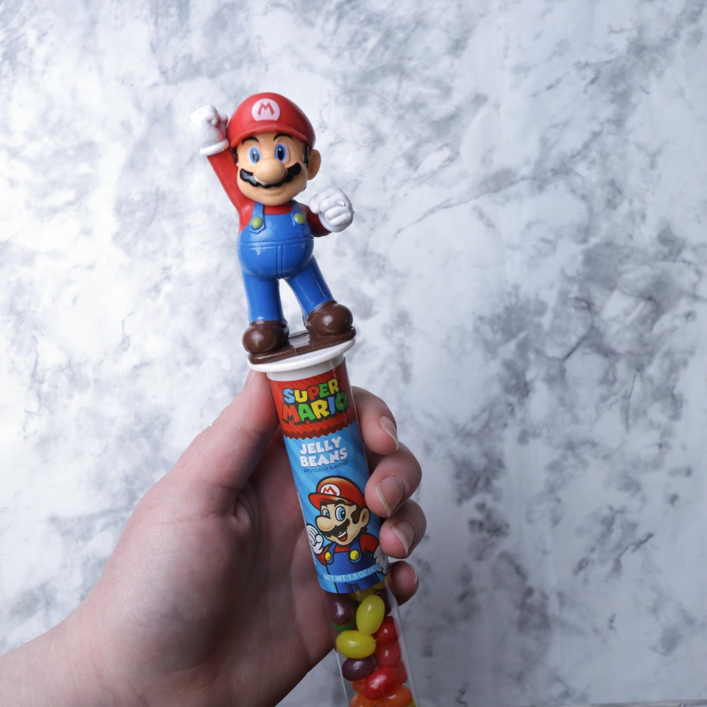 Super Mario Jelly Bean Tubes, Assorted Fruit Flavored Gamer Themed Gift Candy, 1.5 Ounces (Pack Of 3)