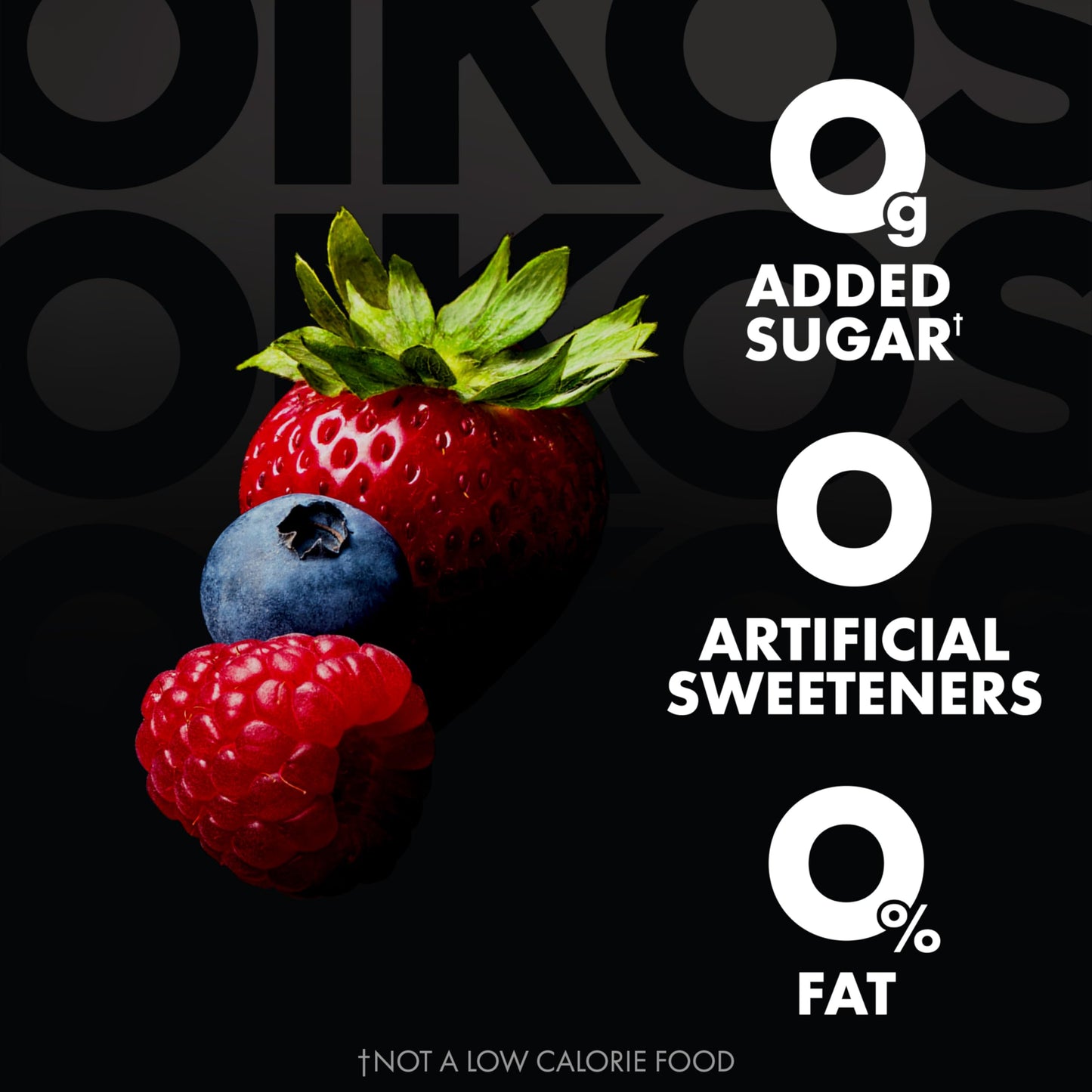 Oikos Triple Zero Strawberry and Mixed Berry Nonfat Greek Yogurt Pack, 0% Fat, 0g Added Sugar and 0 Artificial Sweeteners, Just