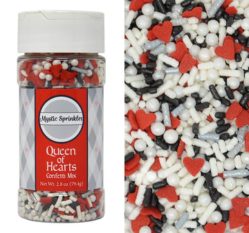 Mystic Sprinkles Wonderland Sprinkle Mixes (Queen of Hearts 2.8oz)