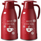 LemonRoad 2 Pcs 68 oz Hot Chocolate Drink Dispenser Red Cocoa Drink Dispenser for Keeping Christmas Hot Cocoa Bar Supplies for C