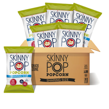 Skinnypop Original Popcorn, Gluten Free, Vegan Popcorn, Non-Gmo, Healthy Popcorn Snacks, Skinny Pop 6.7Oz Party Sized Bags (6 Co