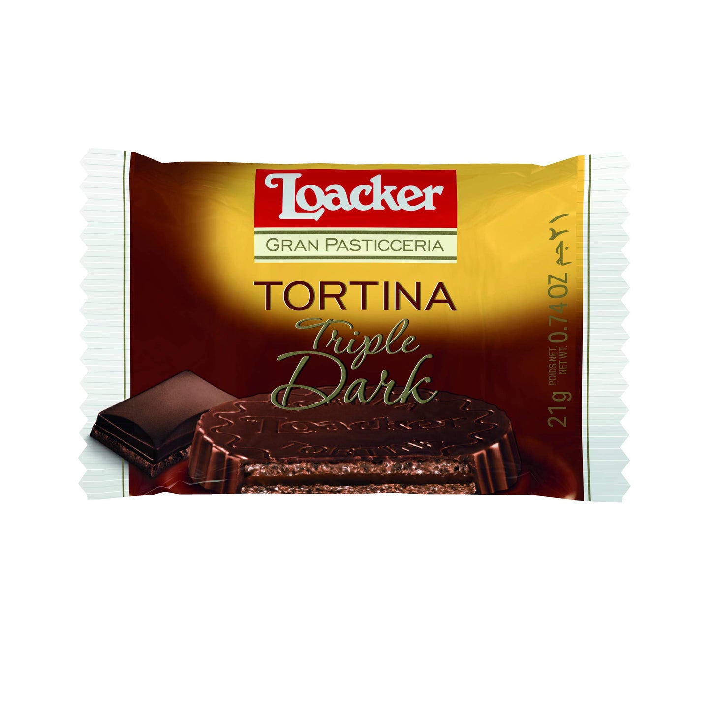 Loacker Gran Pasticceria Tortina Triple Dark, 125G/4.41 Oz.