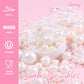 Cobakey Pearl Sprinkles For Cake Decorations 3.52 Ounce Edible White Sprinkles For Cupcake Toppers Wedding Party Valentines Hall