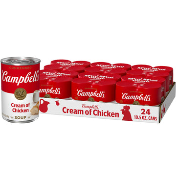 Campbell'S Condensed Cream Of Chicken Soup, 10.5 Ounce Can (Pack Of 4) (Case Of 6)