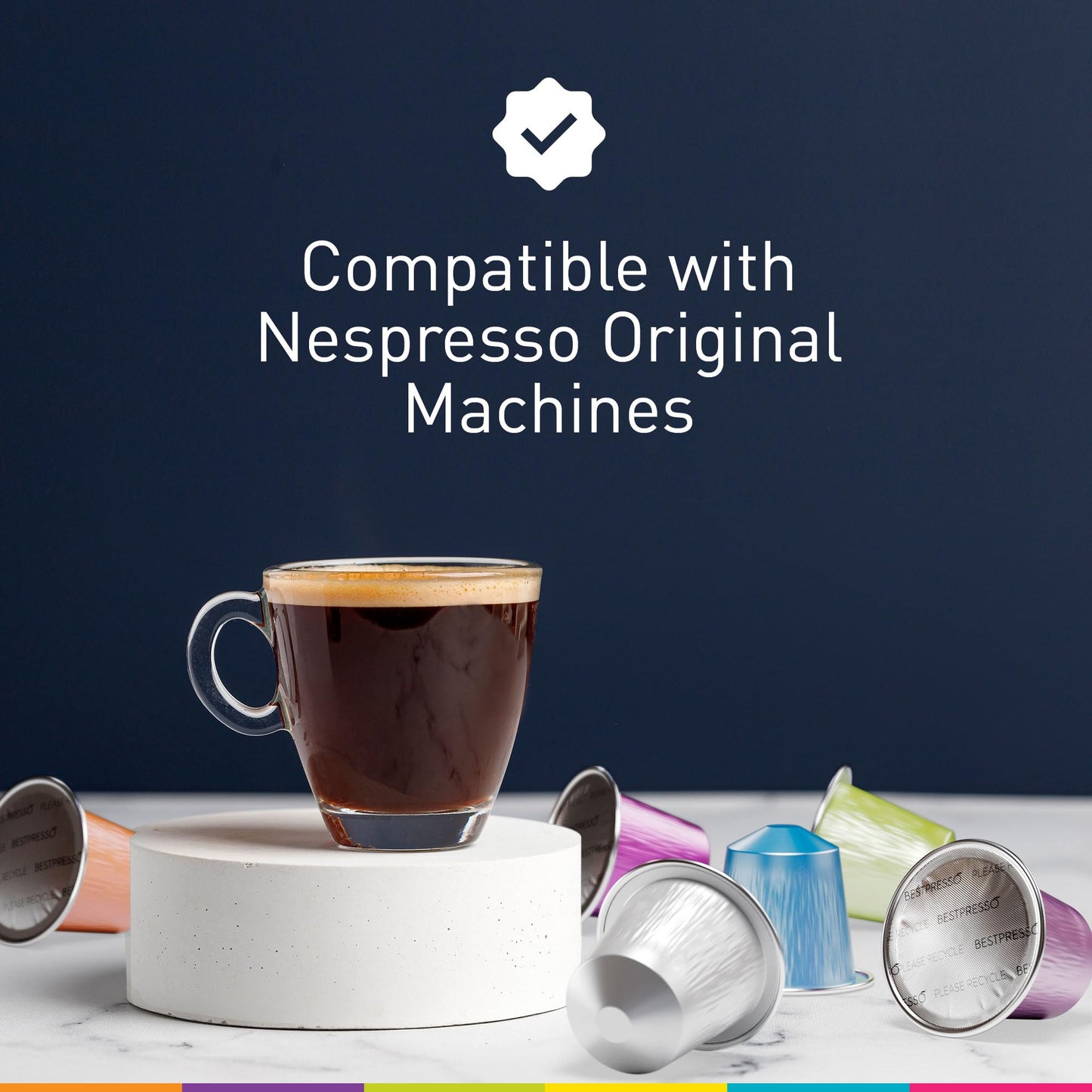 Bestpresso Coffee Variety Pack for Nespresso Original Machine, 120 Pods, Includes Decaf, Model BST06104