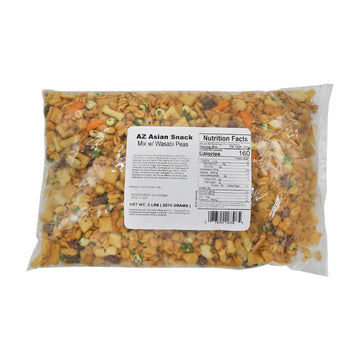 Azar Nut Asian Snack Mix with Wasabi Pea, 5 Pound -- 2 per case.