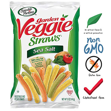 Sensible Portions Sea Salt Veggie Straw, 5 Oz (Pack Of 12)