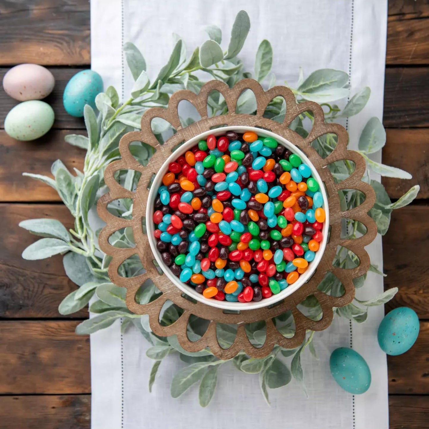 Jelly Beans - 2 lb Bulk Bag | Assorted Flavors: Strawberry Orange, Blue Raspberry, Watermelon, Grape, & Apple | Perfect for Cand