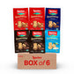 Loacker Quadratini Wafer Cookies Variety Pack - 30% Less Sugar, Mix of Hazelnut, Dark Chocolate, Vanilla - 8.82 oz (Pack of 6)