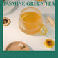 Gldnt Organic Jasmine Green Tea Bags, Organic Green Tea Scented With Jasmine Flowers, Floral Aroma & Smooth Taste, 100 Count