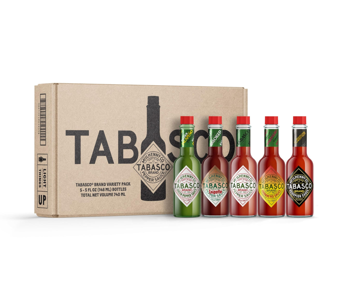 TABASCO Brand Hot Sauce Variety Pack, Gift Set Includes Five Different 5 Fl Oz Tabasco Hot Sauce Flavors, Perfect for Eggs, Pizz