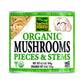 Native Forest Organic Mushrooms Pieces & Stems  Canned Mushrooms, Low Fat, Low Calories, Non-Gmo Project Verified, Usda Organic 