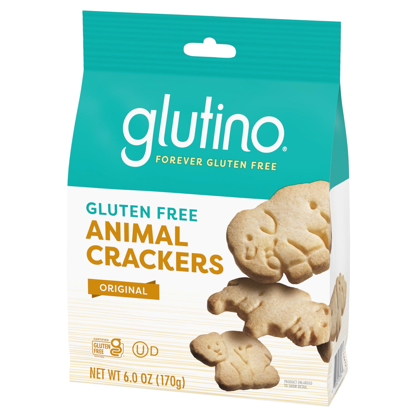 Glutino Gluten Free Animal Crackers, Crunchy and Sweet, Original Flavor, 6 oz