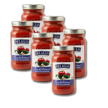 Delallo, Sauce Spaghetti Trdtnl, 24 Oz (Pack Of 6)