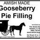 Amish Pie Filling - Two 32 Oz Jars (Gooseberry)