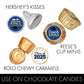 Blue Graduation Party Stickers For Kisses Candy, Chocolate Drops, 2025 Grad Party Favors - 180 Count
