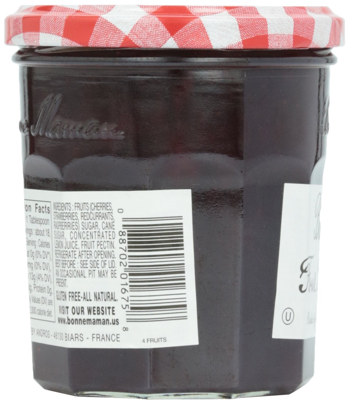 Bonne Maman Preserve, Four Fruit, 13-Ounce