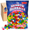 Bulk Mini Gumballs (-Inch) - 4 lb Bag - Naturally Colored Gum - No Artificial Dyes - Rainbow Gumballs for Vending Machines, Piat