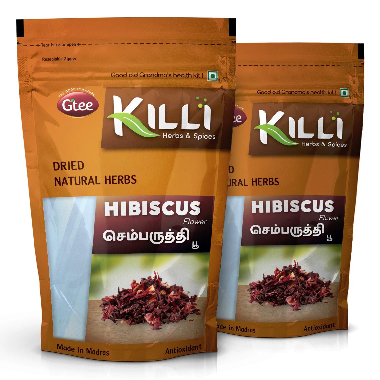 Removei Hibiscus Sabdariffa | Sembaruthi | Gudhal | Chembarathi | Mandara Flower  60G (Pack Of 2)
