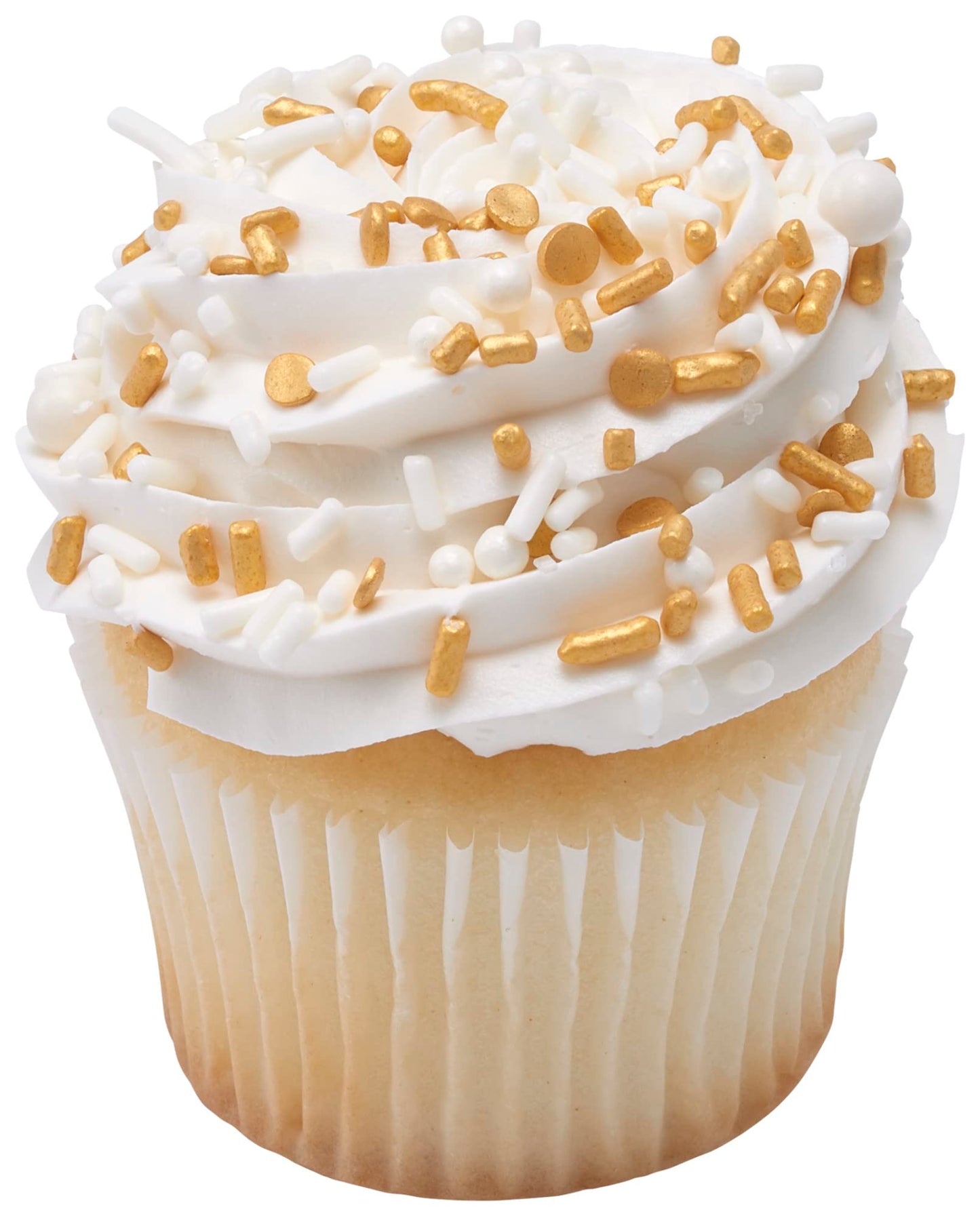 DecoPac Gold Celebration Wishes Fusion Mix Sprinkles  26oz  Shaped Candy Sprinkles in Handheld Container  Edible Decorations For Celebration Cakes  Cupcakes  Cookies and Donuts
