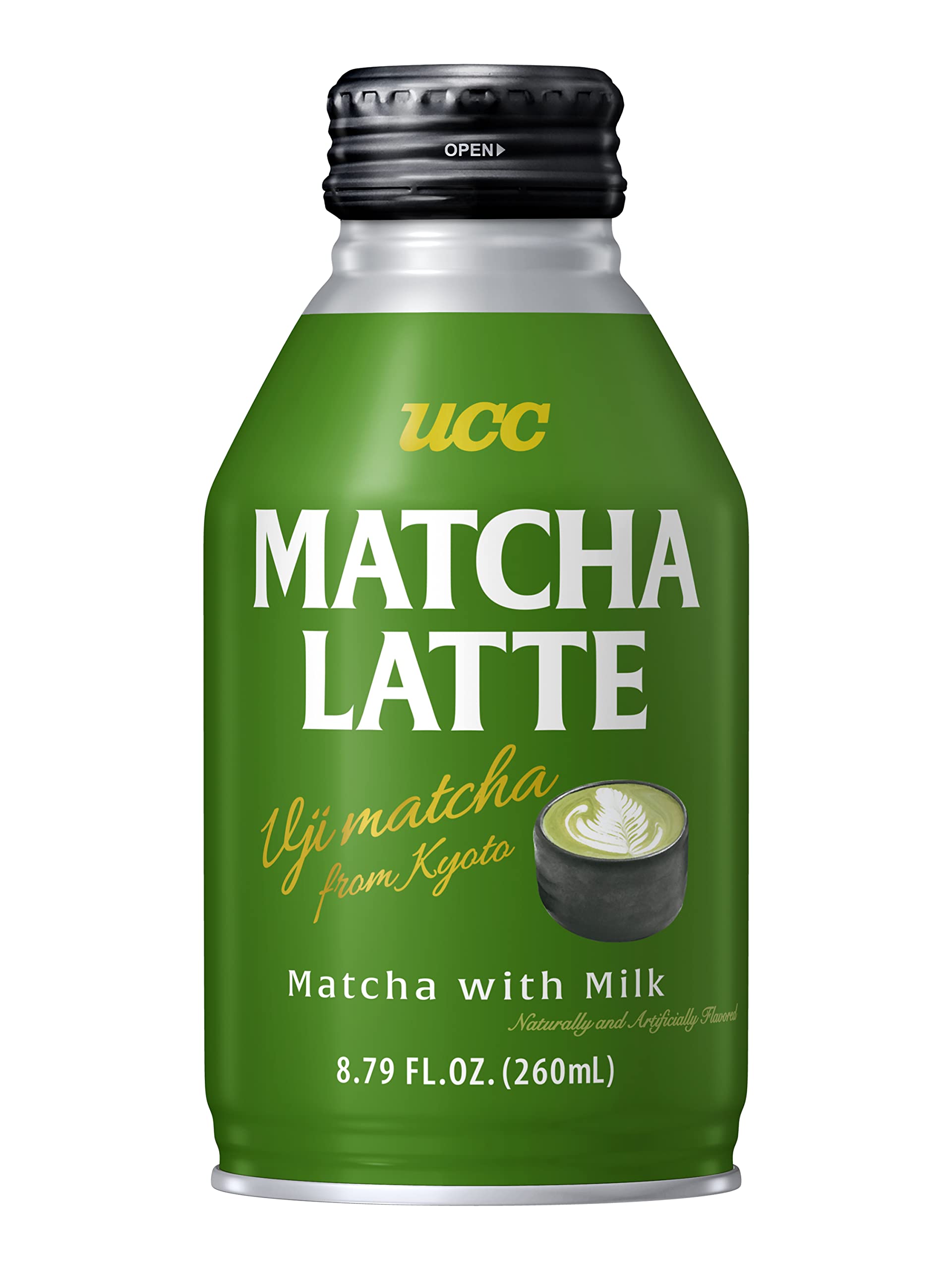 Ucc Ready To Drink Matcha Latte  8.79 Fl Oz (Pack Of 24)  Delicious  Top-Grade Green Tea Leaves And Rich Milk  Convenient Bottled Drinks For On-The-Go  Imported From Japan