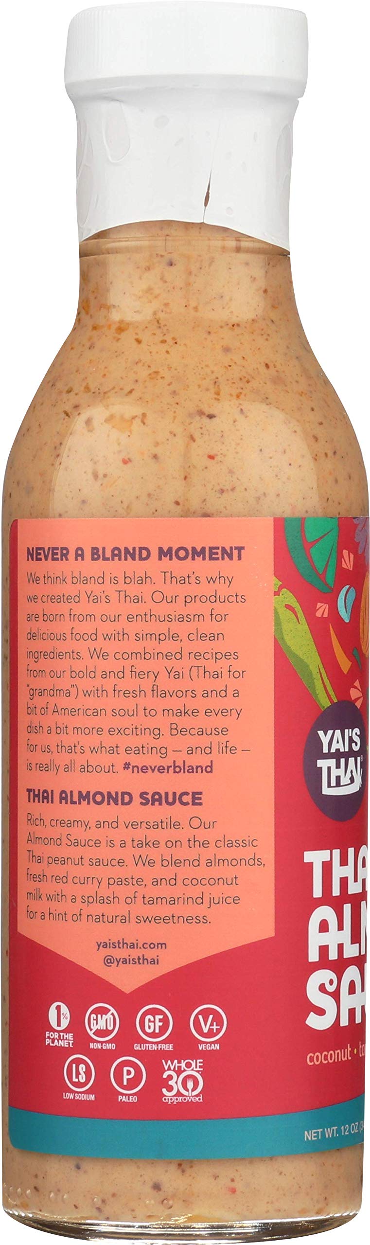 Yais Thai Almond Sauce 12 Ounce Bottle
