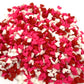Mini Red, White & Pink Hearts, Valentine Sprinkles, Bulk Size (8 Oz.Resealable Zip Lock Bag)