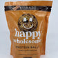 Happy Wholesome Protein Balls, Peanut Butter Chocolate, Healthy and on the Go, 7 Servings Per Pouch | Raw Cold Pressed Honey, 8 