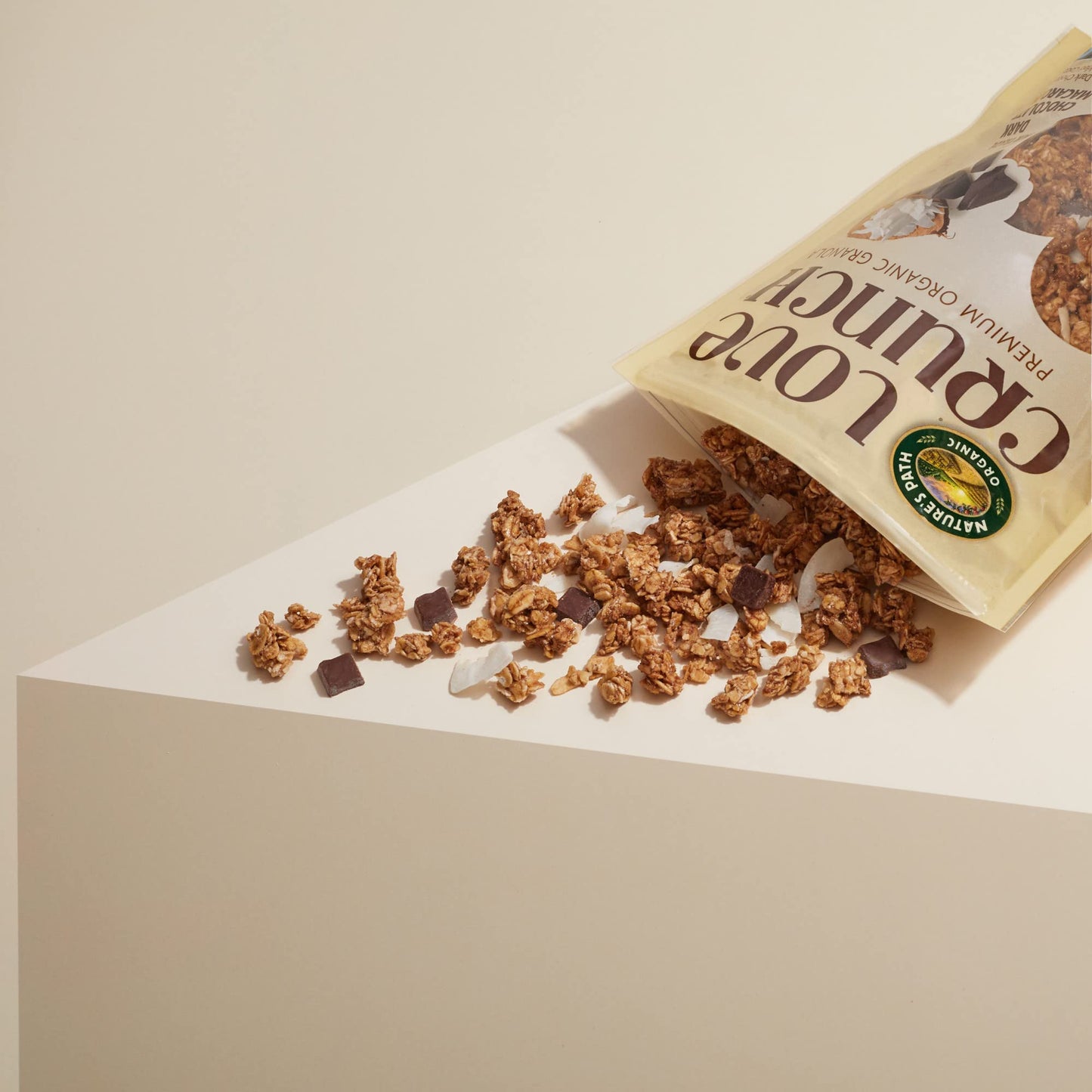 Love Crunch Organic Dark Chocolate Macaroon Granola, 11.5 Ounce, Non-Gmo, Fair Trade, By Natures Path
