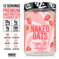 Naked Oats - Strawberry Cream Overnight Oats, 20G Grass-Fed Protein, Gluten-Free Oatmeal Instant Breakfast Or Shake, High Protei