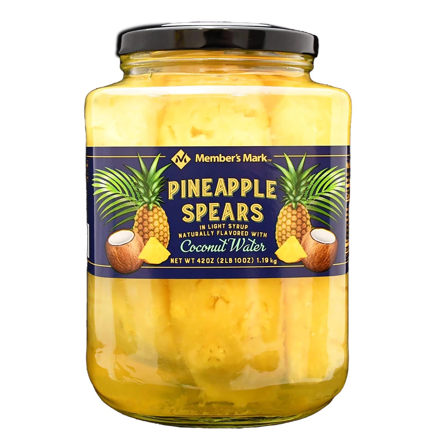Members Mark Pineapple Spears In Coconut Water (42 Ounce) 2.6 Pound (Pack Of 1)