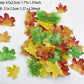 Set Of 75 Edible Fall Leaves Gold Leaf Cake Decorations, Thanksgiving Party Cupcake Topper (Mix Color)