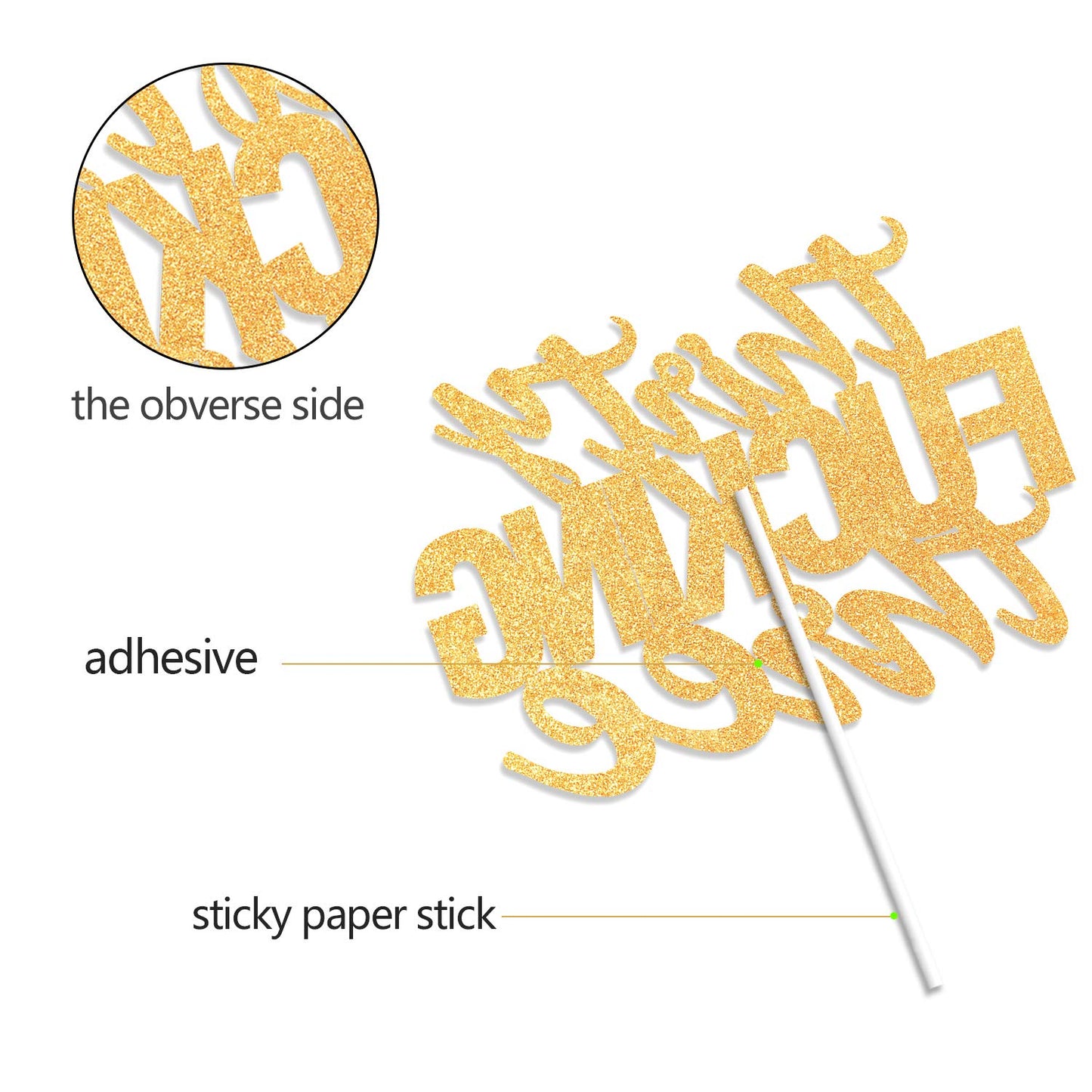 Thirty Three Happy Birthday Cake Toppers 33Rd Birthday Cake Toppers 33 Years Old Anniversary Party Decorations Supplies